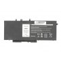 Dell Latitude 5280 baterije Mitsu 8200 mAh (62 Wh), 4 članci Li-Ion 7.6V (7.4V)